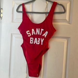 SANTA BABY high leg swim suit
